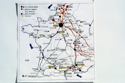 Carte de France en 1340